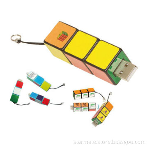 Magic Rubik's Cube USB Disk Flash Drives, Simple to Use, No External Power Required